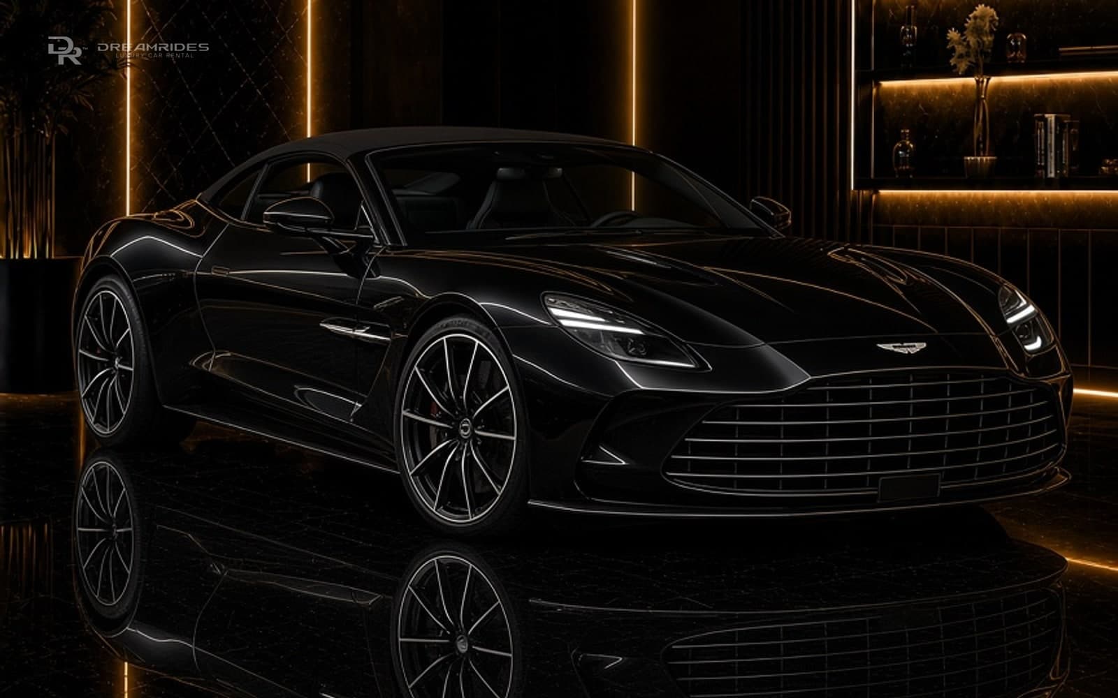 Aston Martin Vanquish Volante luxury car rental in Dubai
