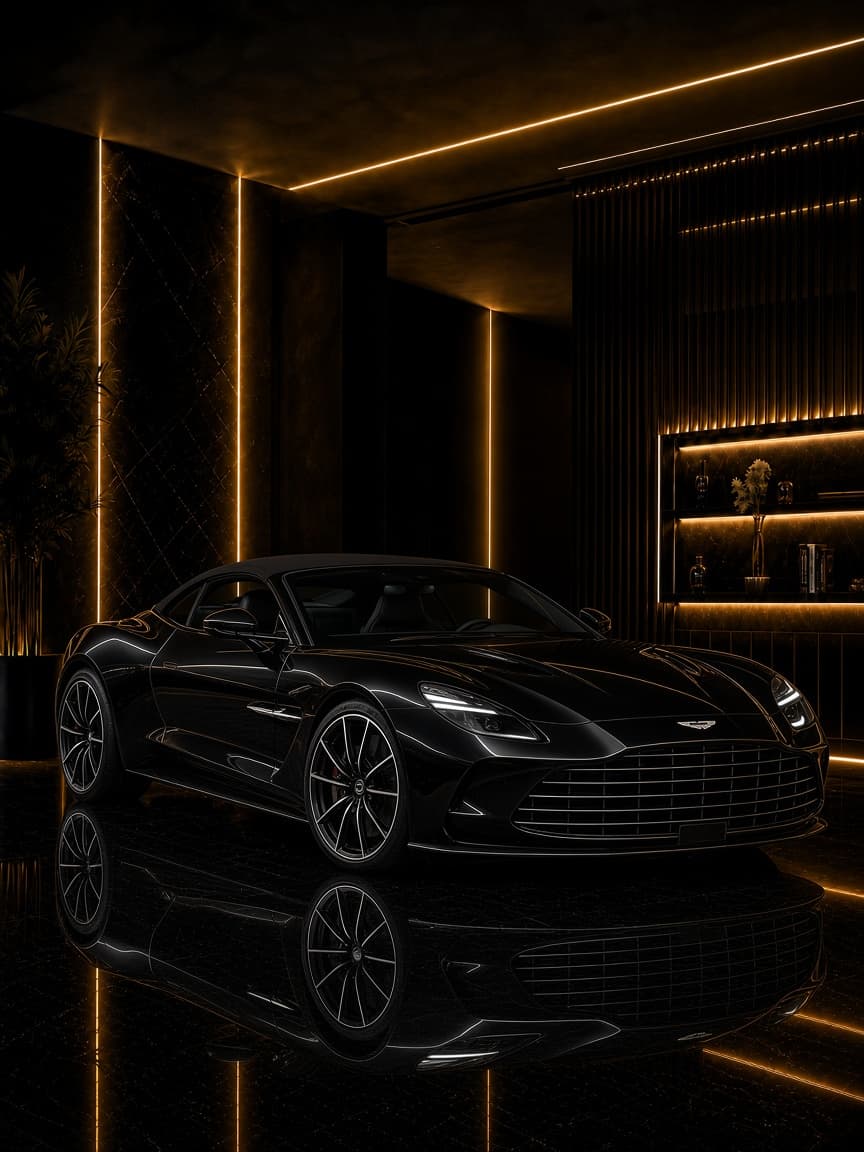 Aston Martin Vanquish Volante luxury car rental in Dubai